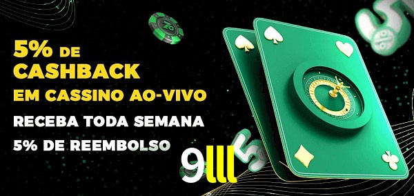 Promoções do cassino ao Vivo 9lll